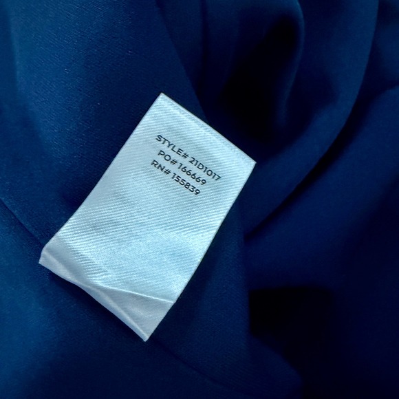 Lulus Midi Dress XS Navy Blue One Shoulder Asymmetrical 21D1017 Cocktail Wedding - Picture 7 of 7